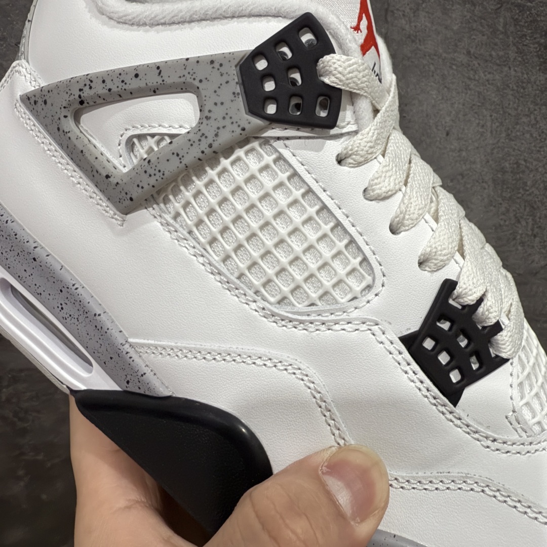 【纯原版本】Air Jordan 4 OG White Cement AJ4白水泥 时尚百搭 减震防