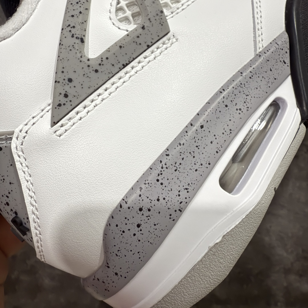 【纯原版本】Air Jordan 4 OG White Cement AJ4白水泥 时尚百搭 减震防