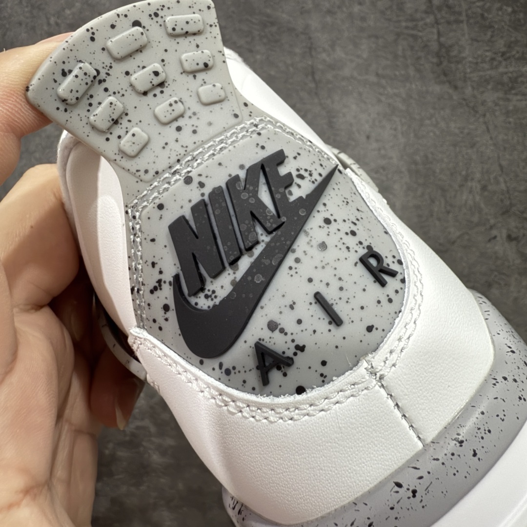 【纯原版本】Air Jordan 4 OG White Cement AJ4白水泥 时尚百搭 减震防