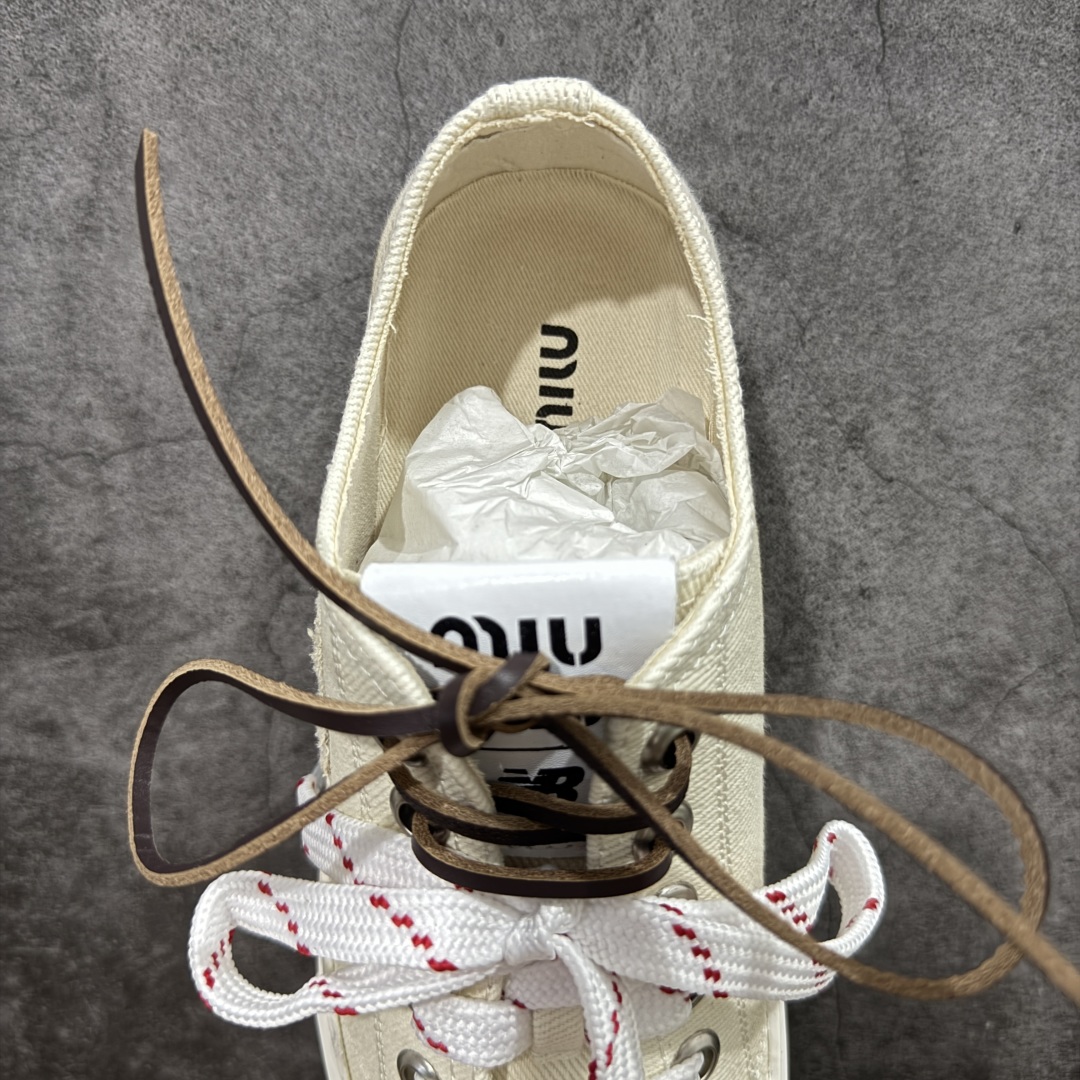 350 【广东纯原版本】MiuMiu 缪缪 最新款 水洗 丹宁 牛仔布 帆布鞋 厚底 休闲 运动鞋