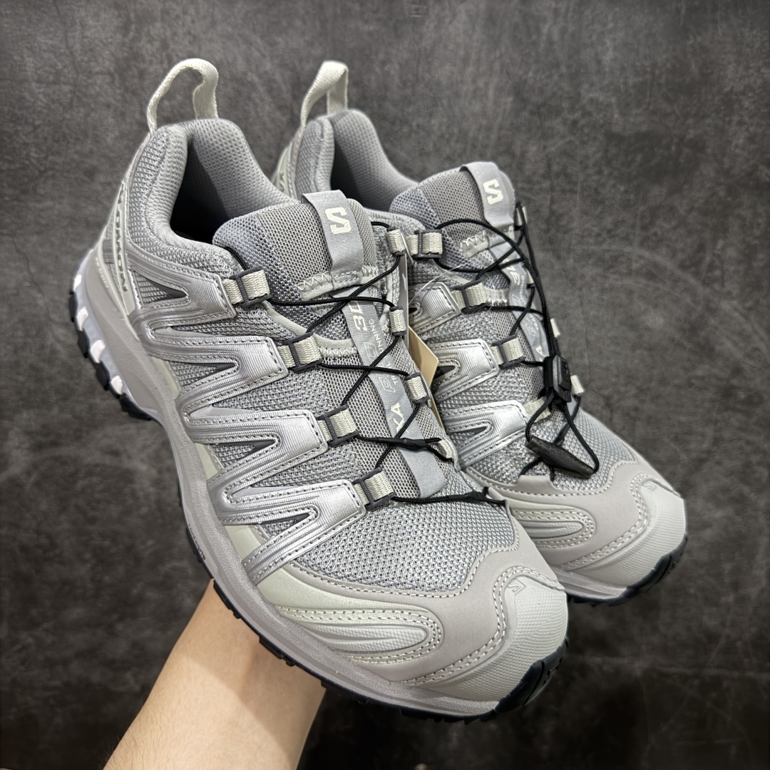 图片[5]-【PZ纯原】SALOMON XA Pro 3D ADV 萨洛蒙潮流越野机能户外功能鞋 全新版本出货 好货不怕晚 品质 细节 材料都是肉眼可以见！ 售前售后也是其它工厂无法匹敌！ 纯原外贸平台特供订单 耗时半年巨作 全套原纸板楦头开发 原厂特供网布配套加持 确保原汁原味 完美呈现版型 原档数据独家私模五层组合大底 原装Ortholite轻量化鞋垫 中底布带钢印编号 原厂TPU锁扣 进口港宝加持 后跟自然饱满 还原公司包裹性 鞋面采用SENSIFT贴合技术 全方位贴合包裹脚型 鞋跟部鞋底牵引设计 提供强大的抓地性能 更适应野外崎岖不平的道路 其3D ADVANCED CHASSIS底盘 材料轻量大化 钉齿设计更具稳定性 防护性 鞋底易磨损区运用CONTAGRIP高耐磨材料 应对城市硬质路面长距离跑考验 尺码：36 36.5 37.5 38 38.5 39 40 40.5 41 42 42.5 43 44 44.5 45-选品中心