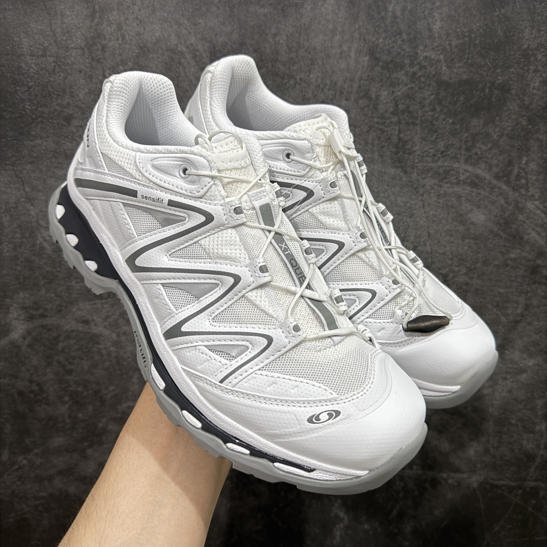 图片[4]-【PZ纯原】SALOMON XT-Quest 萨洛蒙潮流越野机能户外功能鞋 417590 全新版本出货 好货不怕晚 品质 细节 材料都是肉眼可以见！ 售前售后也是其它工厂无法匹敌！ 纯原外贸平台特供订单 耗时半年巨作 全套原纸板楦头开发 原厂特供网布配套加持 确保原汁原味 完美呈现版型 原档数据独家私模五层组合大底 原装Ortholite轻量化鞋垫 中底布带钢印编号 原厂TPU锁扣 进口港宝加持 后跟自然饱满 还原公司包裹性 鞋面采用SENSIFT贴合技术 全方位贴合包裹脚型 鞋跟部鞋底牵引设计 提供强大的抓地性能 更适应野外崎岖不平的道路 其3D ADVANCED CHASSIS底盘 材料轻量大化 钉齿设计更具稳定性 防护性 鞋底易磨损区运用CONTAGRIP高耐磨材料 应对城市硬质路面长距离跑考验 尺码：36 36.5 37.5 38 38.5 39 40 40.5 41 42 42.5 43 44 44.5 45-选品中心
