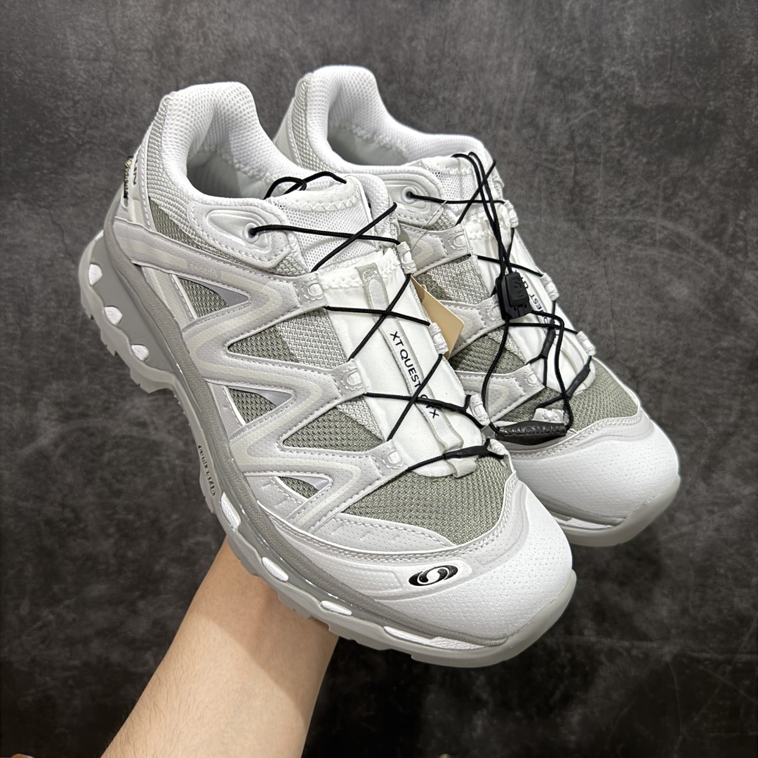 图片[11]-【PZ纯原】SALOMON XT-Quest 萨洛蒙潮流越野机能户外功能鞋 417590 全新版本出货 好货不怕晚 品质 细节 材料都是肉眼可以见！ 售前售后也是其它工厂无法匹敌！ 纯原外贸平台特供订单 耗时半年巨作 全套原纸板楦头开发 原厂特供网布配套加持 确保原汁原味 完美呈现版型 原档数据独家私模五层组合大底 原装Ortholite轻量化鞋垫 中底布带钢印编号 原厂TPU锁扣 进口港宝加持 后跟自然饱满 还原公司包裹性 鞋面采用SENSIFT贴合技术 全方位贴合包裹脚型 鞋跟部鞋底牵引设计 提供强大的抓地性能 更适应野外崎岖不平的道路 其3D ADVANCED CHASSIS底盘 材料轻量大化 钉齿设计更具稳定性 防护性 鞋底易磨损区运用CONTAGRIP高耐磨材料 应对城市硬质路面长距离跑考验 尺码：36 36.5 37.5 38 38.5 39 40 40.5 41 42 42.5 43 44 44.5 45-选品中心