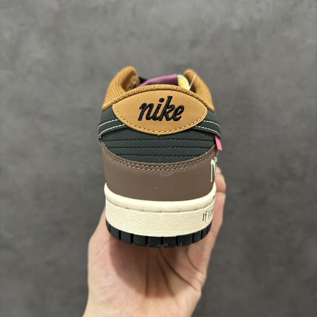  
【定制版】Nike SB Dunk Low 黑棕配色 低帮休闲运动滑板板鞋 MU0232-370
