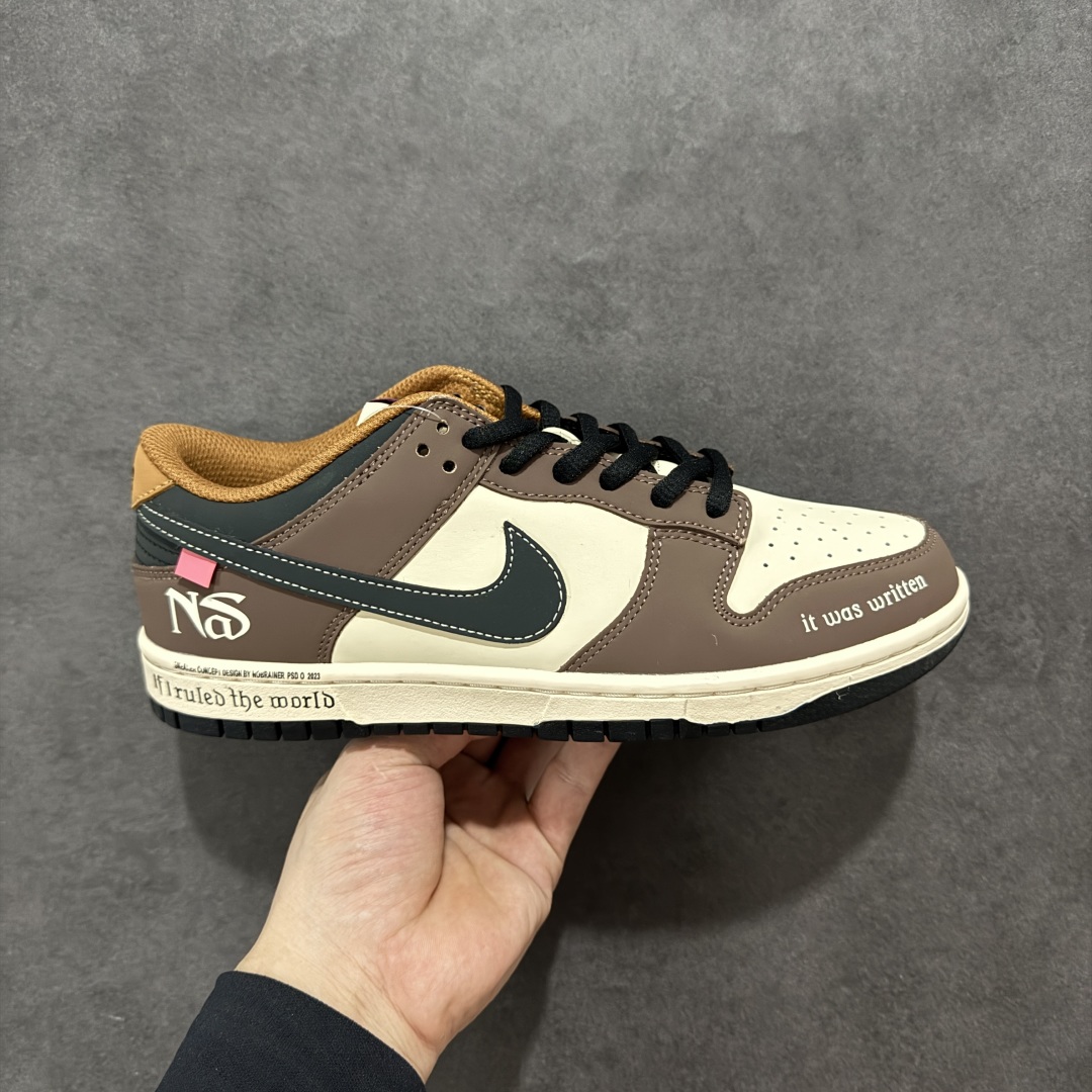  
【定制版】Nike SB Dunk Low 黑棕配色 低帮休闲运动滑板板鞋 MU0232-370
