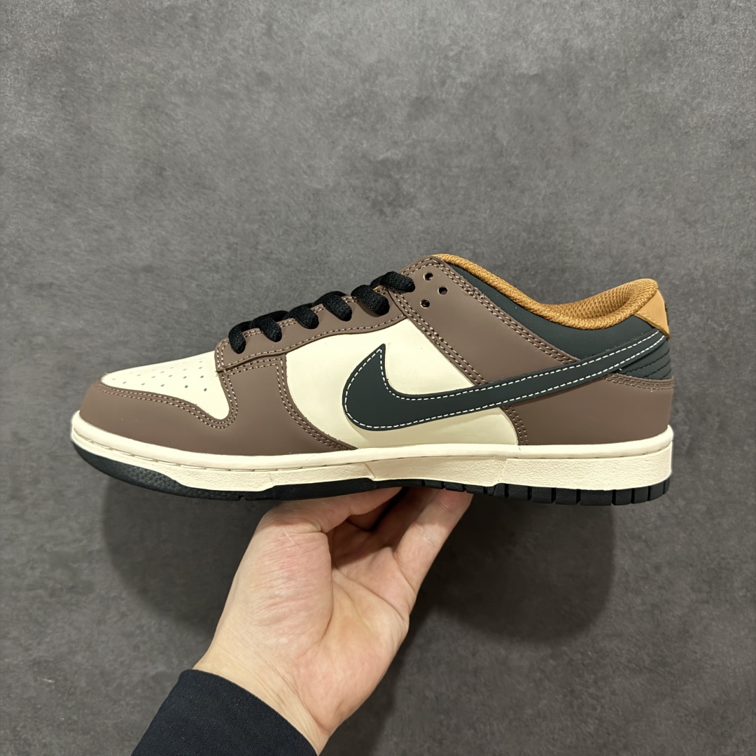  
【定制版】Nike SB Dunk Low 黑棕配色 低帮休闲运动滑板板鞋 MU0232-370

