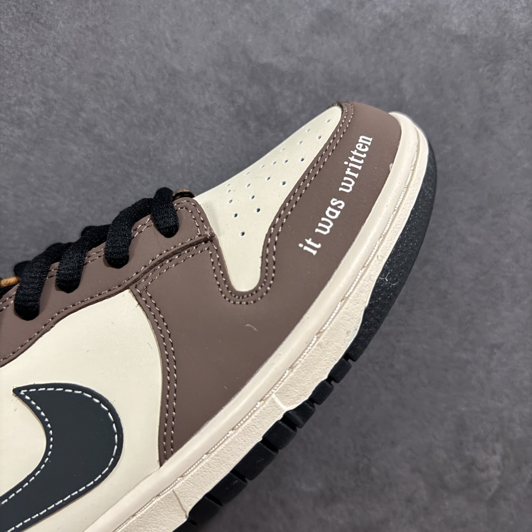  
【定制版】Nike SB Dunk Low 黑棕配色 低帮休闲运动滑板板鞋 MU0232-370
