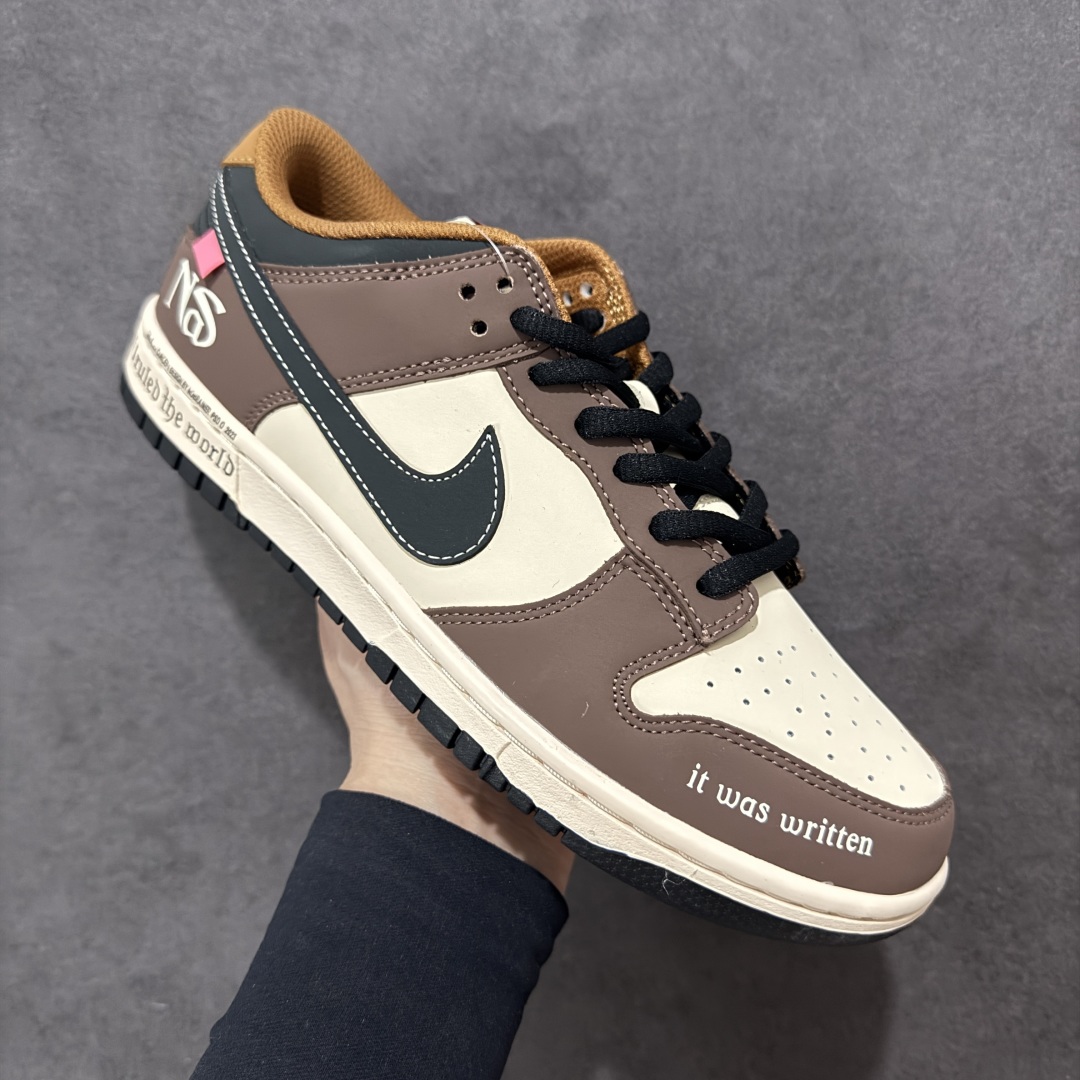  
【定制版】Nike SB Dunk Low 黑棕配色 低帮休闲运动滑板板鞋 MU0232-370
