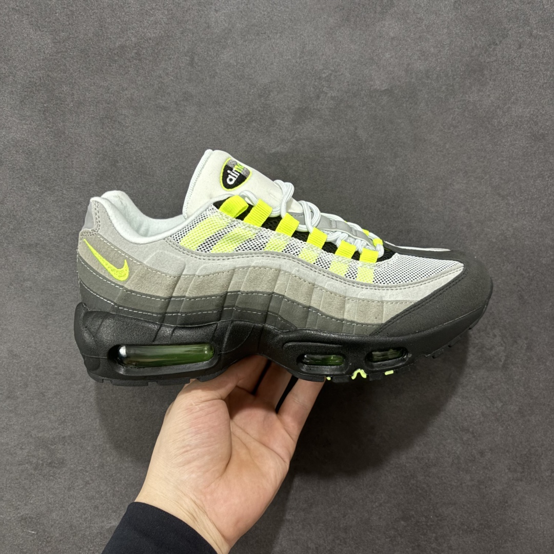  
【PE版】Nike Air Max 95 OG Neon 复古运动舒适 织物合成革 减震耐磨透气增高