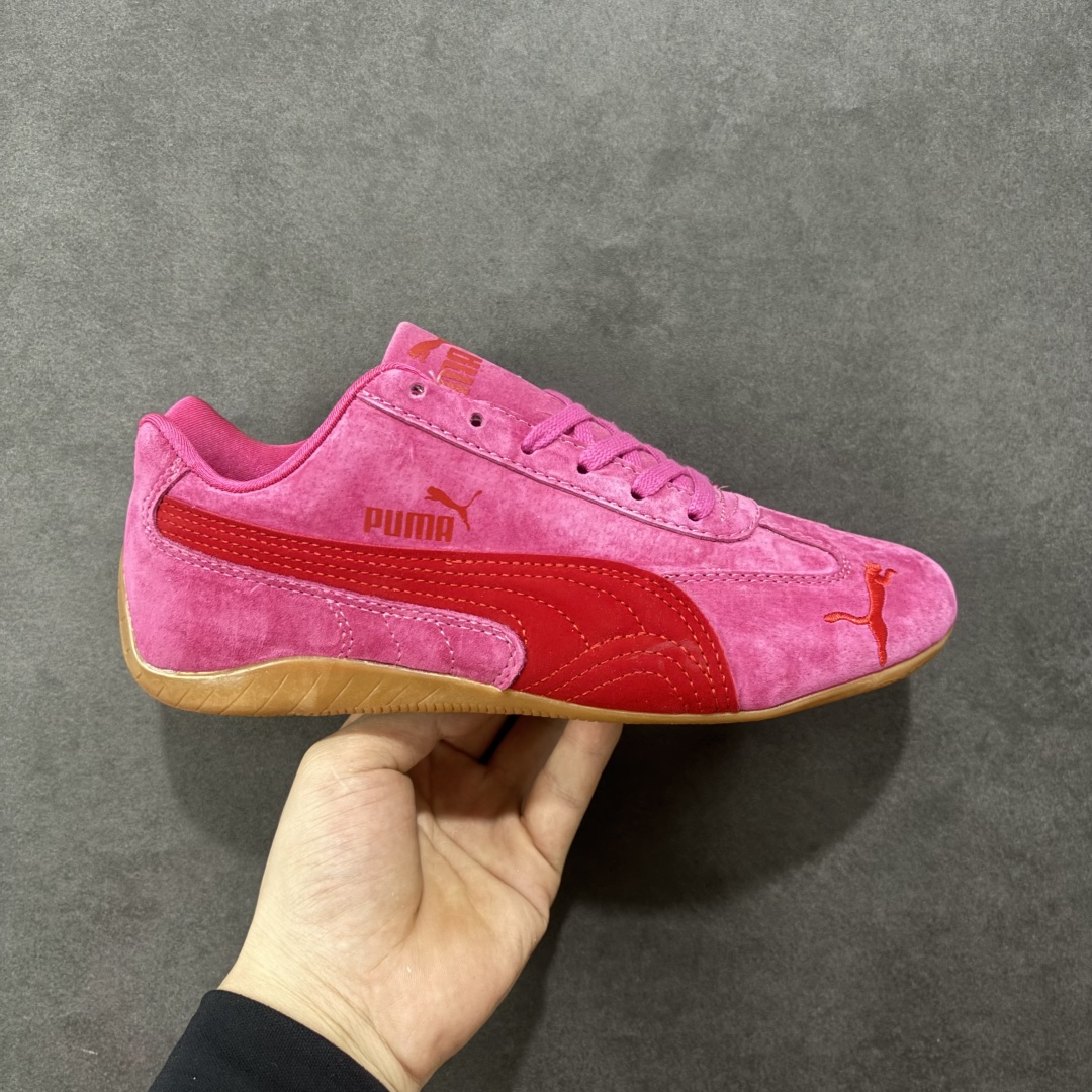 【公司级】Puma Speedcat OG 防滑耐磨低帮德训赛车板鞋 孔眼底座和脚趾凸起由绒面革材料制成 支持侧踏时的踏步工作 脚背和侧板采用尼龙网布 即使在健身房等使用环境中也能确保透气性 像吸盘一样的设计是为了提高体育馆表面的抓地力性能 货号: 398846-56 尺码: 35.5 36 36.5 37.5 38 38.5 39 40 40.5 41-选品中心