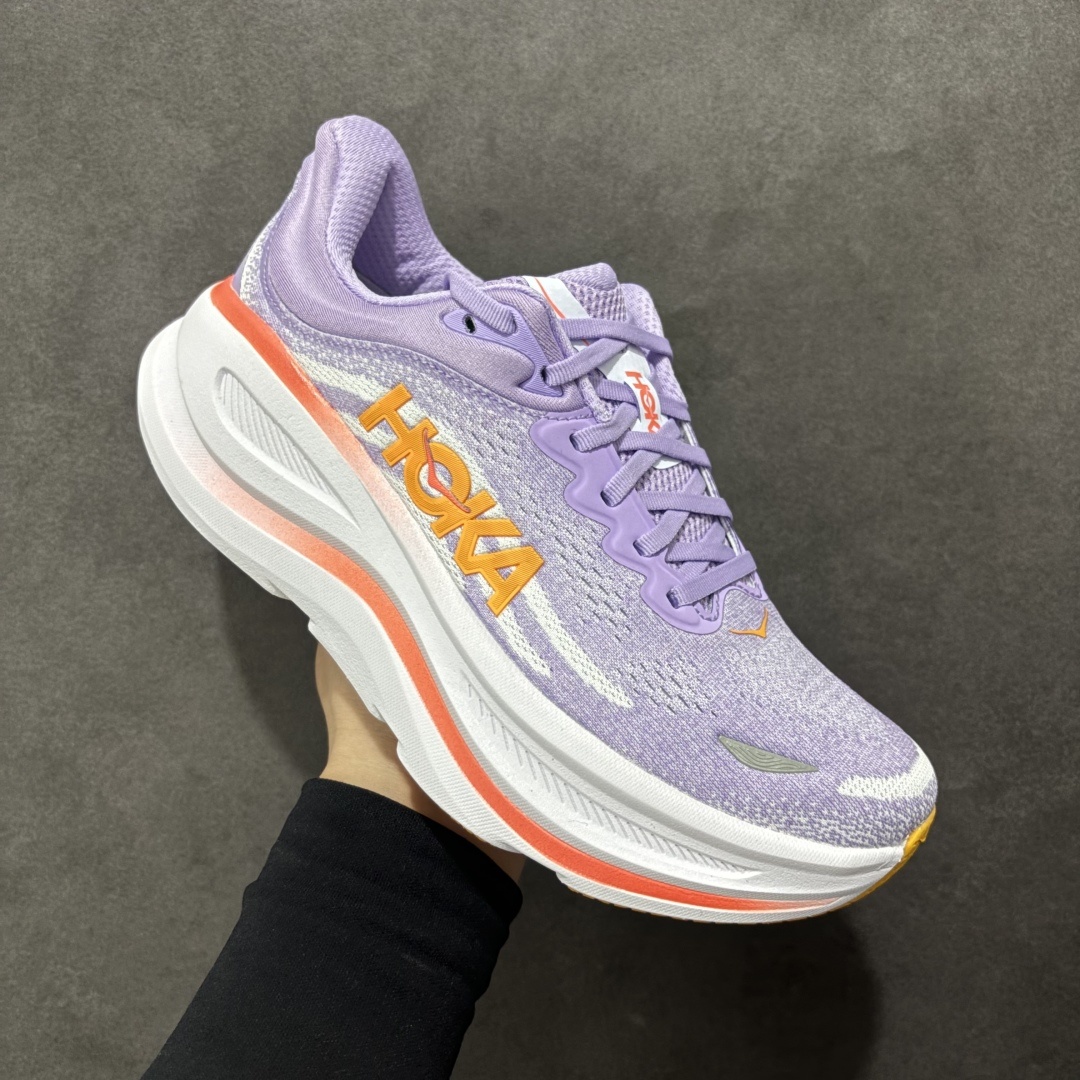 【GX越南版】HOKA ONE ONE Bondi 9 WIDE 邦迪九代舒适防滑耐磨低帮休闲跑步鞋