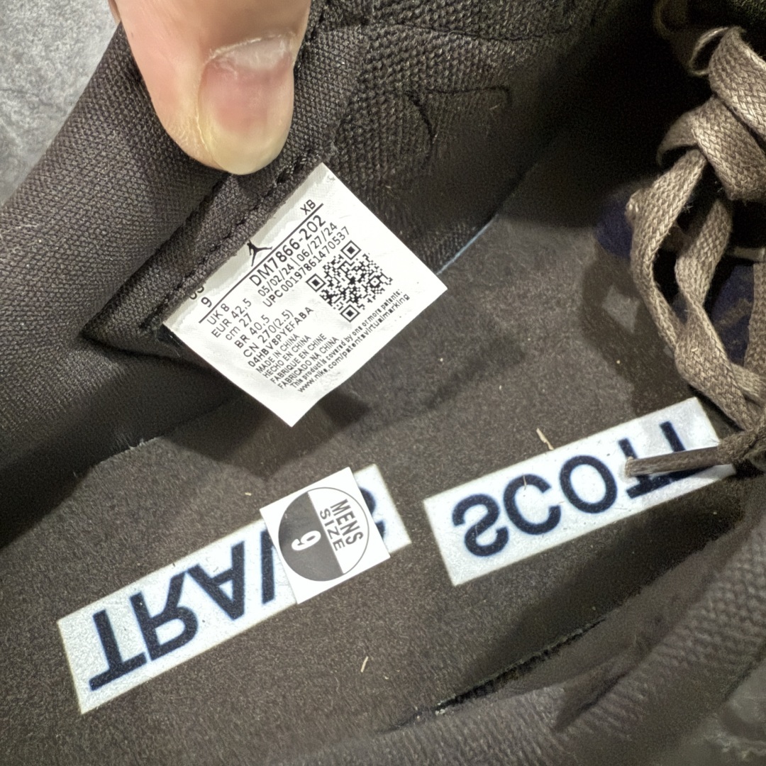 纯原Travis Scott x Air Jordan AJ1 Low OG SP TS联名 黑棕倒