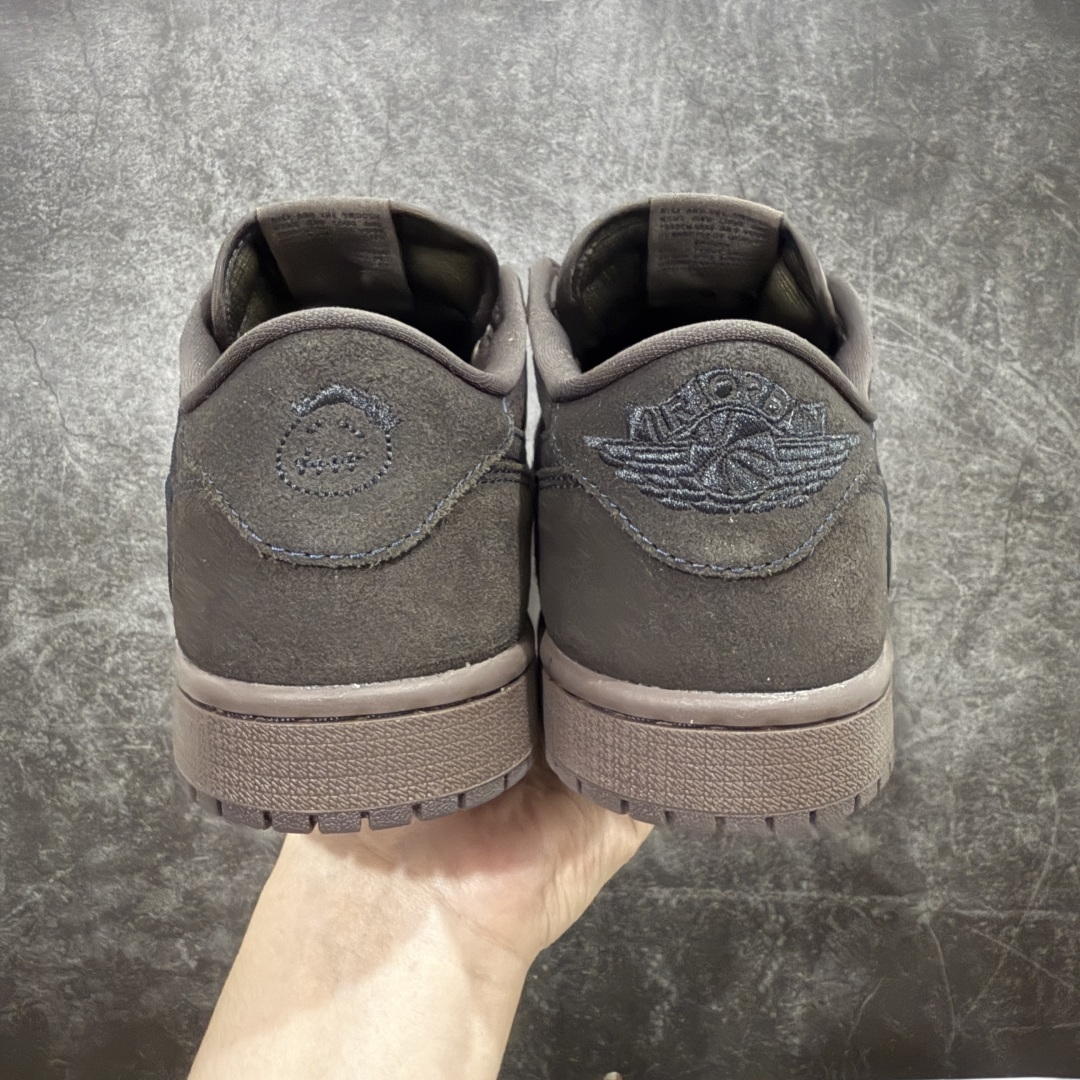 纯原Travis Scott x Air Jordan AJ1 Low OG SP TS联名 黑棕倒