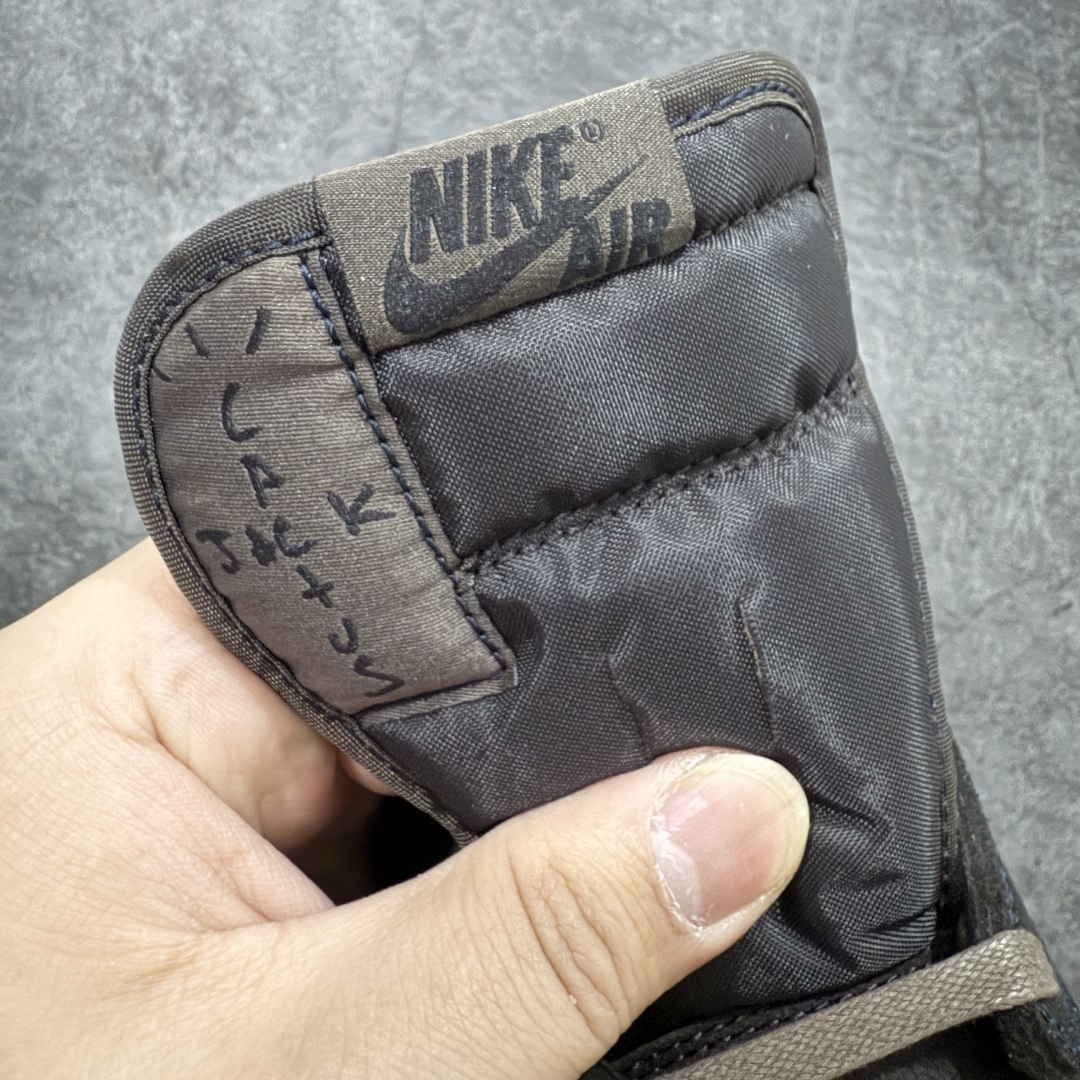纯原Travis Scott x Air Jordan AJ1 Low OG SP TS联名 黑棕倒