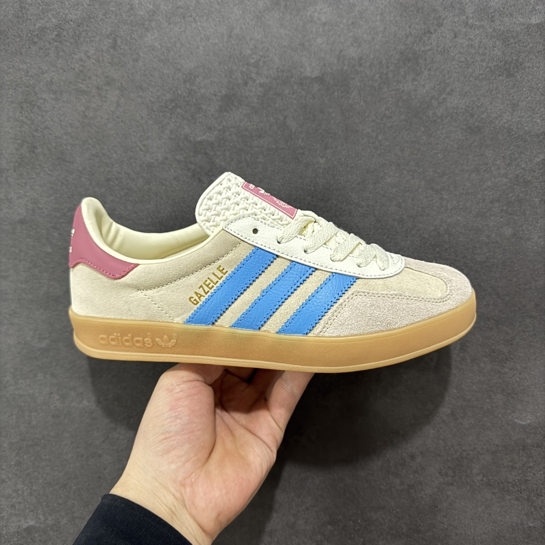  
【正确版】adidas Originals Gazelle INdoor 粉蓝
三叶草休闲防滑耐磨低