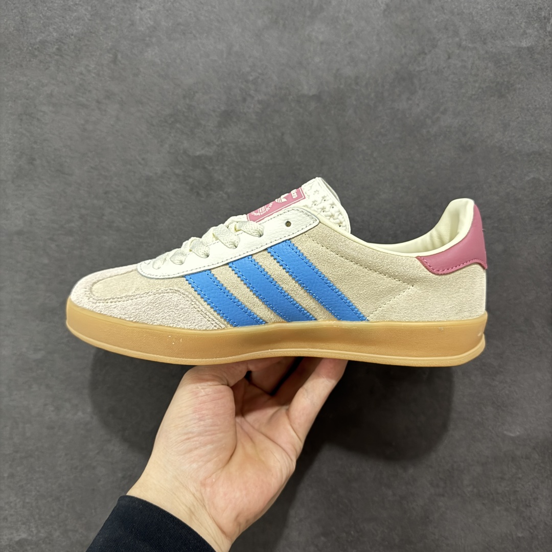  
【正确版】adidas Originals Gazelle INdoor 粉蓝
三叶草休闲防滑耐磨低