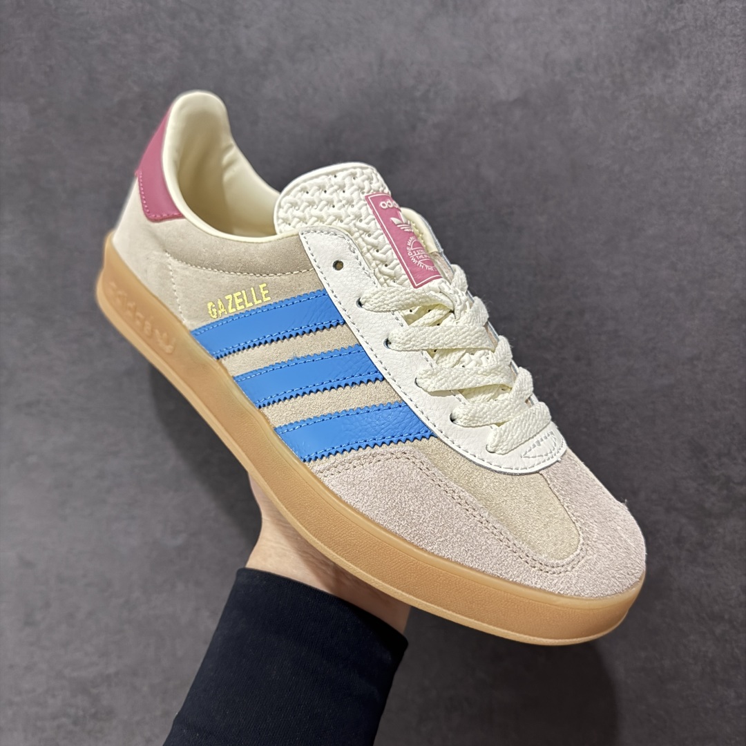  
【正确版】adidas Originals Gazelle INdoor 粉蓝
三叶草休闲防滑耐磨低