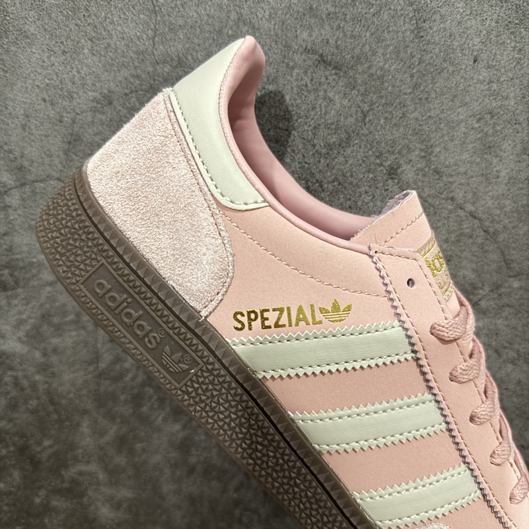  
Adidas Handball Spezial  阿迪达斯经典款反毛皮复古休闲板鞋 粉白生胶 JI2