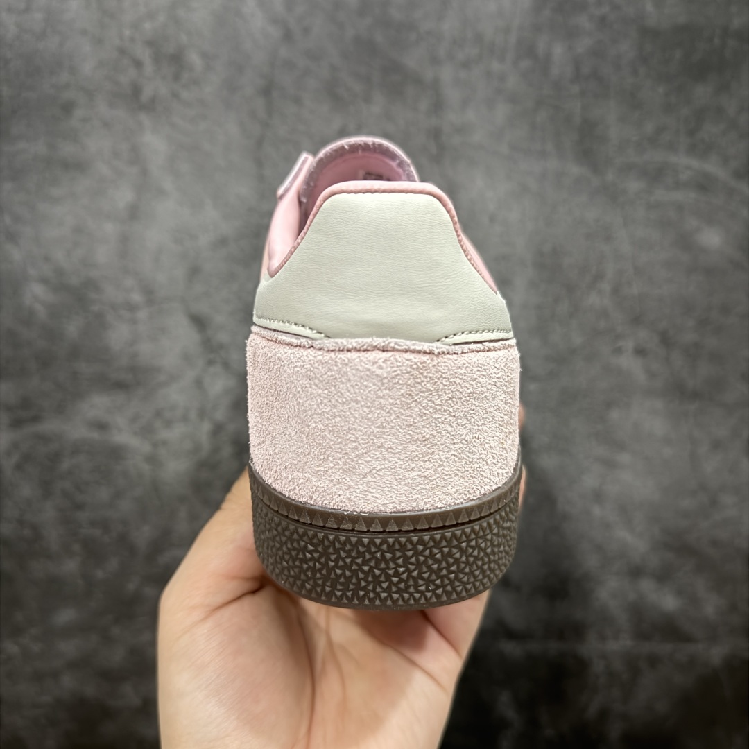  
Adidas Handball Spezial  阿迪达斯经典款反毛皮复古休闲板鞋 粉白生胶 JI2