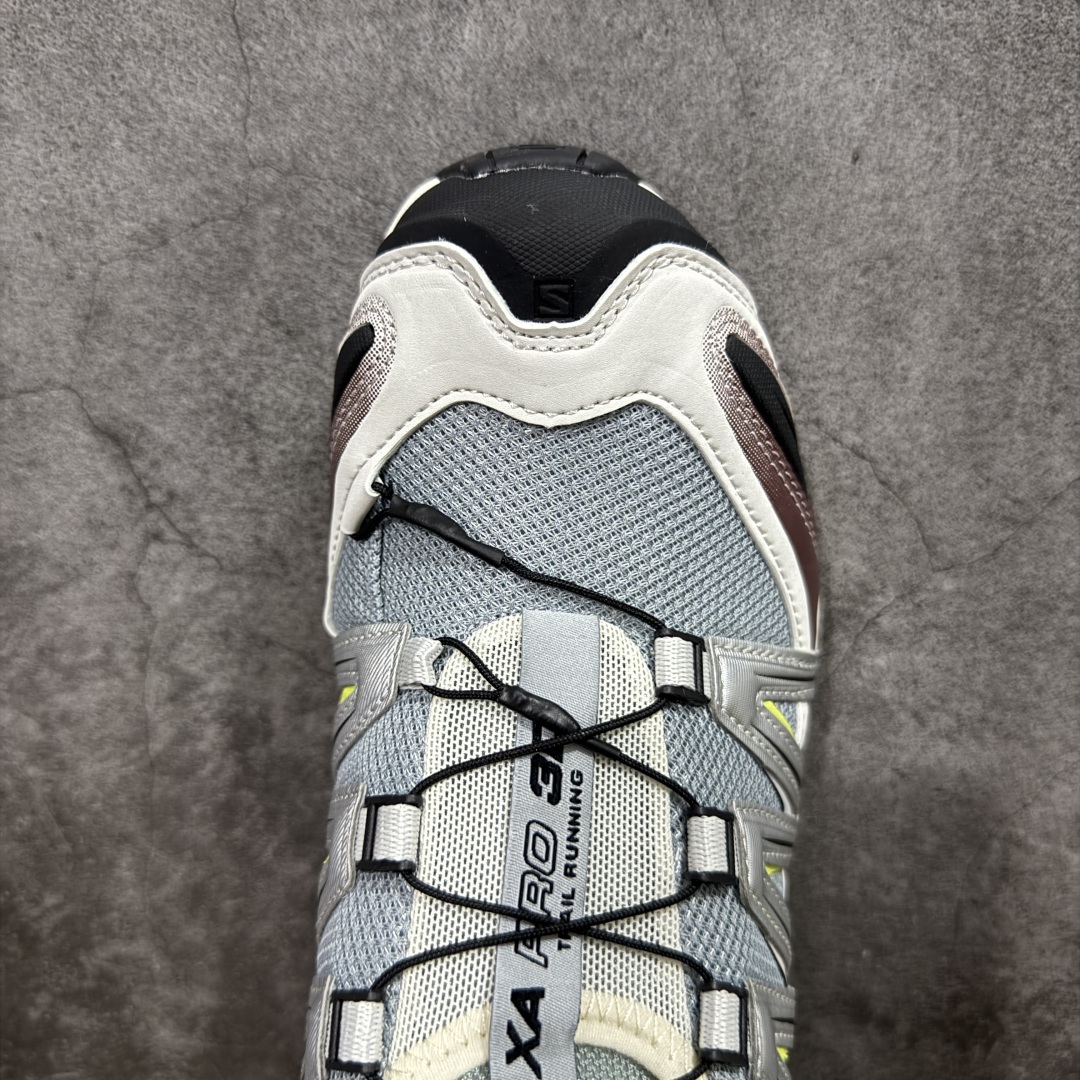 图片[5]-【新M版】SALOMON XA Pro 3D ADV 萨洛蒙潮流越野机能户外功能鞋 全新版本出货 品质 细节 材料实拍肉眼可以见！ 售前售后一步到位 纯原外贸平台特供订单 耗时半年巨作 全套原纸板楦头开发 原厂特供网布配套加持 确保原汁原味 完美呈现版型 原档数据独家私模五层组合大底 原装Ortholite轻量化鞋垫 中底布带钢印编号 原厂TPU锁扣 进口港宝加持 后跟自然饱满 还原公司包裹性 鞋面采用SENSIFT贴合技术 全方位贴合包裹脚型 鞋跟部鞋底牵引设计 提供强大的抓地性能 更适应野外崎岖不平的道路 其3D ADVANCED CHASSIS底盘 材料轻量大化 钉齿设计更具稳定性 防护性 鞋底易磨损区运用CONTAGRIP高耐磨材料 应对城市硬质路面长距离跑考验 尺码：36 36.5 37.5 38 38.5 39 40 40.5 41 42 42.5 43 44 44.5 45-选品中心