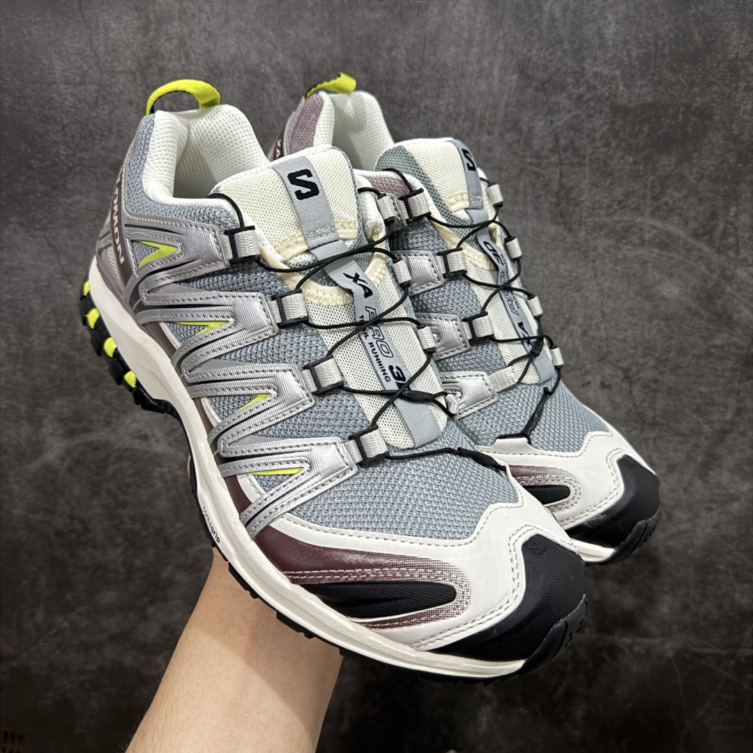 图片[5]-【新M版】SALOMON XA Pro 3D ADV 萨洛蒙潮流越野机能户外功能鞋 全新版本出货 品质 细节 材料实拍肉眼可以见！ 售前售后一步到位 纯原外贸平台特供订单 耗时半年巨作 全套原纸板楦头开发 原厂特供网布配套加持 确保原汁原味 完美呈现版型 原档数据独家私模五层组合大底 原装Ortholite轻量化鞋垫 中底布带钢印编号 原厂TPU锁扣 进口港宝加持 后跟自然饱满 还原公司包裹性 鞋面采用SENSIFT贴合技术 全方位贴合包裹脚型 鞋跟部鞋底牵引设计 提供强大的抓地性能 更适应野外崎岖不平的道路 其3D ADVANCED CHASSIS底盘 材料轻量大化 钉齿设计更具稳定性 防护性 鞋底易磨损区运用CONTAGRIP高耐磨材料 应对城市硬质路面长距离跑考验 尺码：36 36.5 37.5 38 38.5 39 40 40.5 41 42 42.5 43 44 44.5 45-选品中心