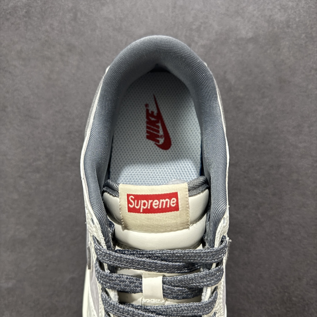  正常放店
【定制版】Nike SB Dunk Low Supreme联名三勾 奶白灰底配色 低帮休闲运