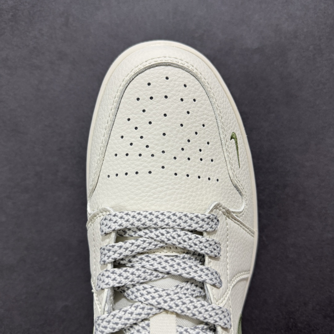 280 【定制版】Air Jordan 1 Low AJ1 乔1 斯图西联名 米绿立体勾 高端定制 低帮复古篮球鞋 XS6086-558