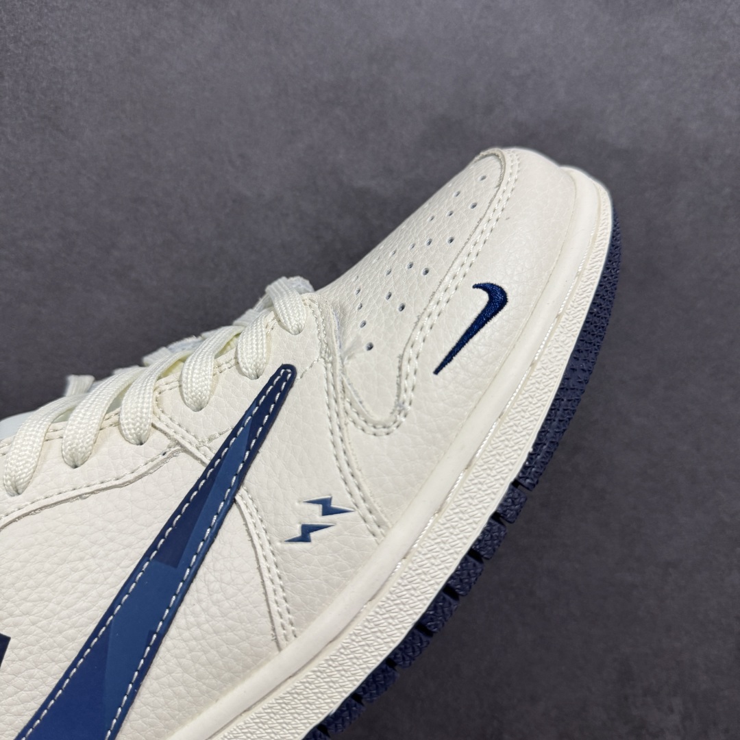 280 【定制版】Travis Scott x Fragment Design x Air Jordan 1 Low SP AJ1 闪电联名 闪电蓝勾 低帮文化休闲板鞋 LD2025-022