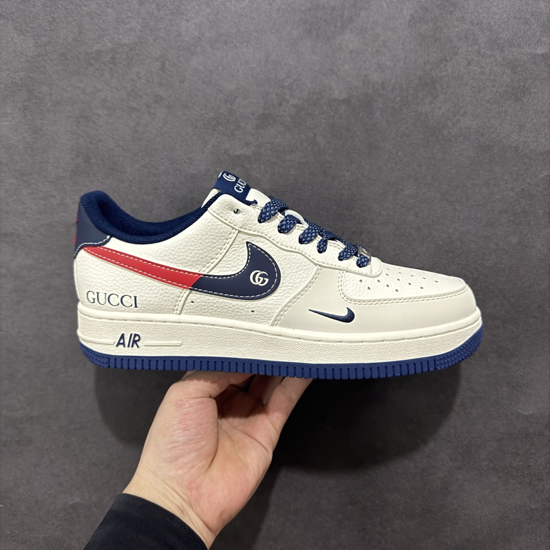 260 【定制版】Nike Air Force 1'07 GUCCI 联名 米白蓝红 JJ2508-713