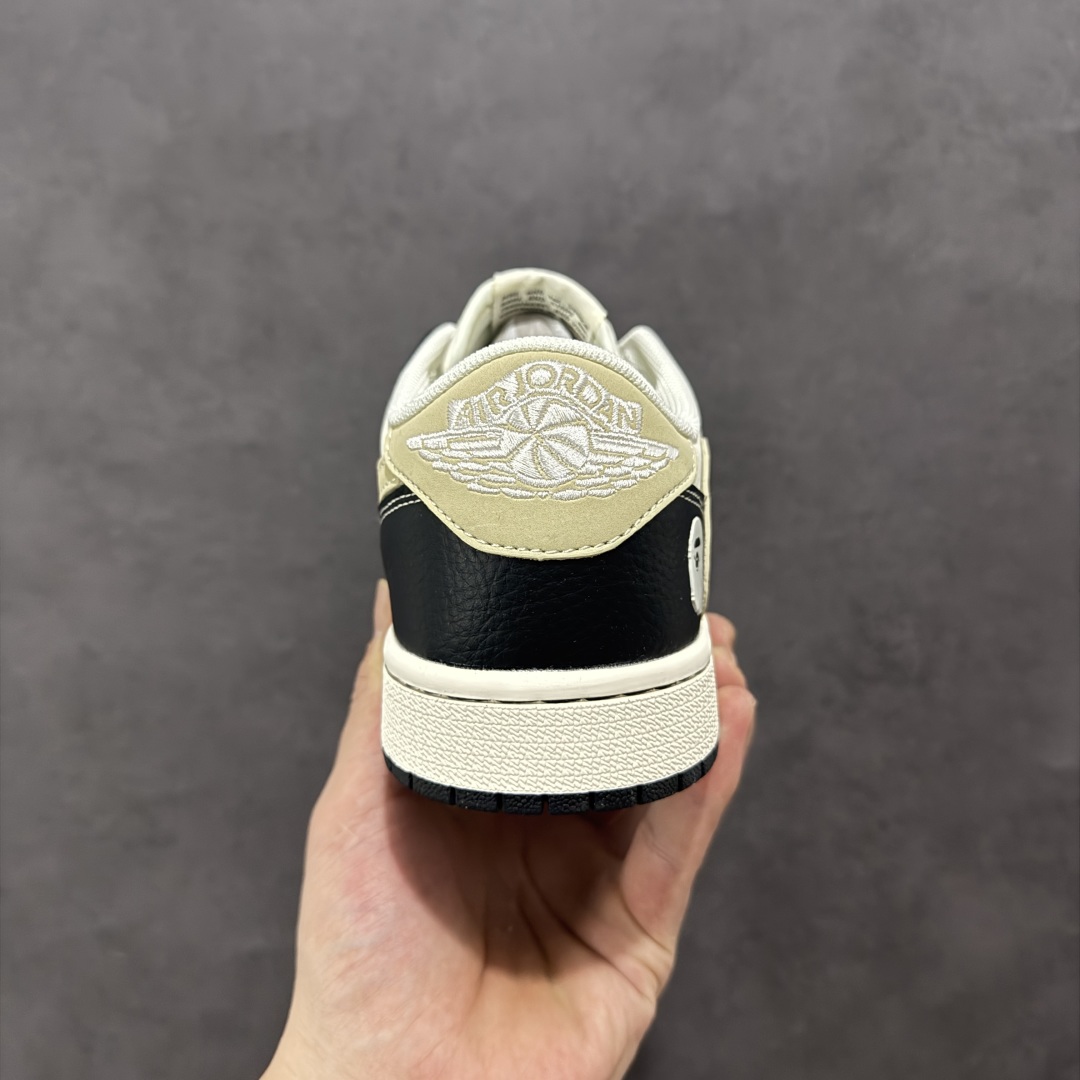 280 【定制版】Travis Scott x Fragment Design x Air Jordan 1 Low SP AJ1 Bape联名 白黑脚趾 低帮文化休闲板鞋 JJ2508-552