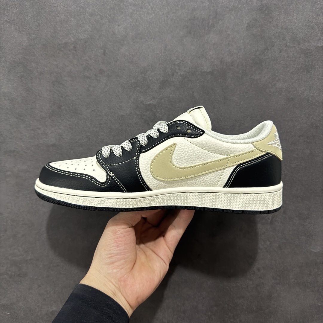 280 【定制版】Travis Scott x Fragment Design x Air Jordan 1 Low SP AJ1 Bape联名 白黑脚趾 低帮文化休闲板鞋 JJ2508-552