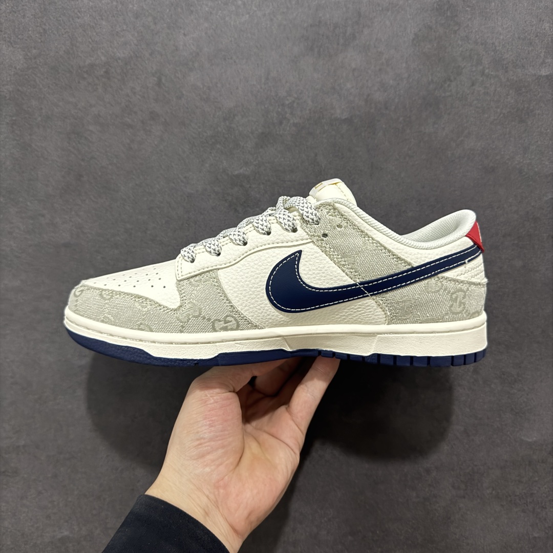  
【定制版】Nike SB Dunk Low 古驰联名 织布蓝勾 周年高端定制 低帮休闲板鞋
#定制