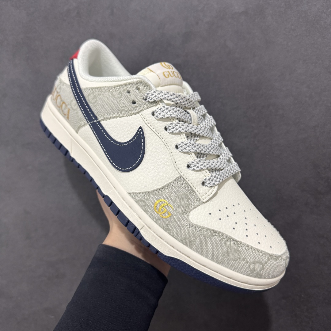  
【定制版】Nike SB Dunk Low 古驰联名 织布蓝勾 周年高端定制 低帮休闲板鞋
#定制