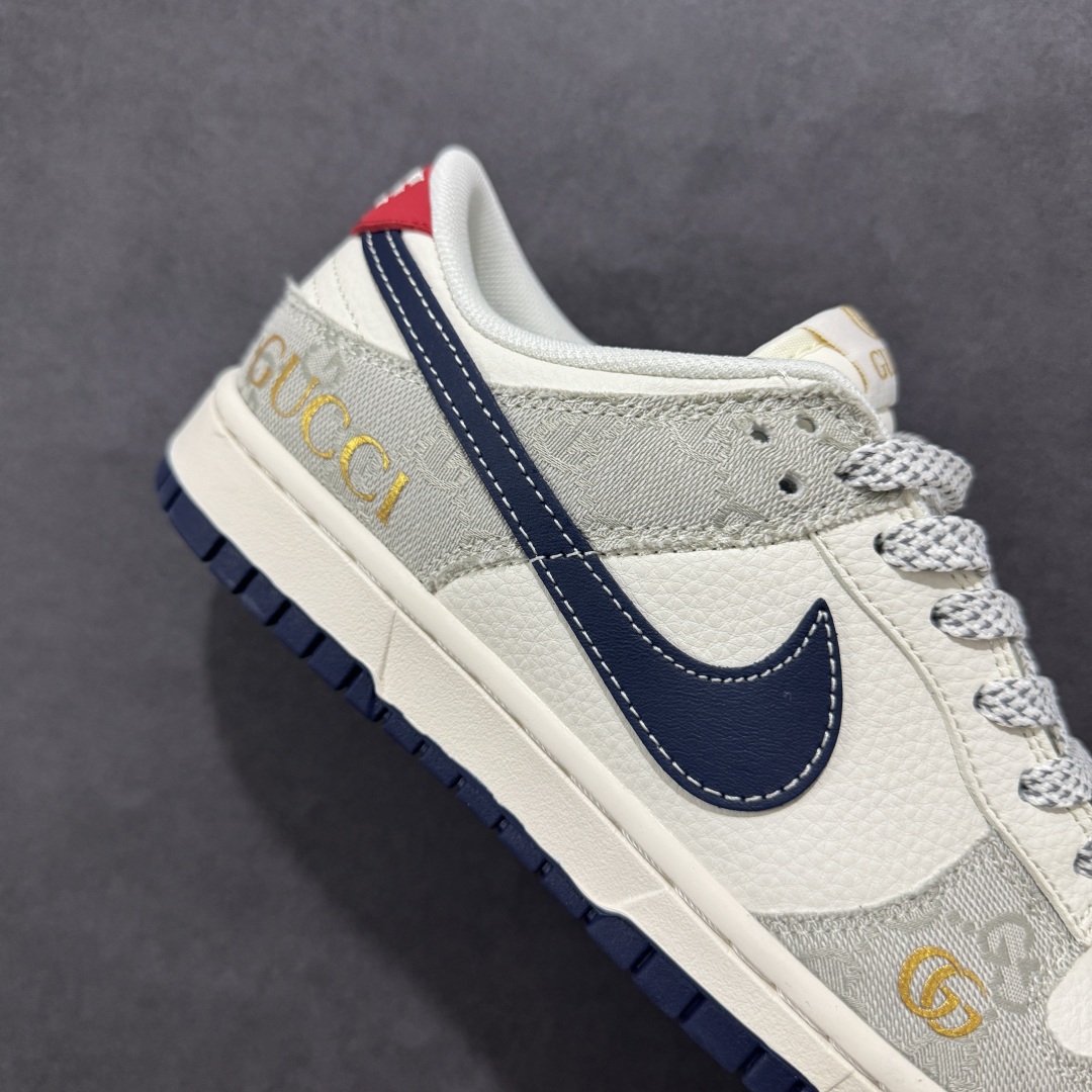  
【定制版】Nike SB Dunk Low 古驰联名 织布蓝勾 周年高端定制 低帮休闲板鞋
#定制