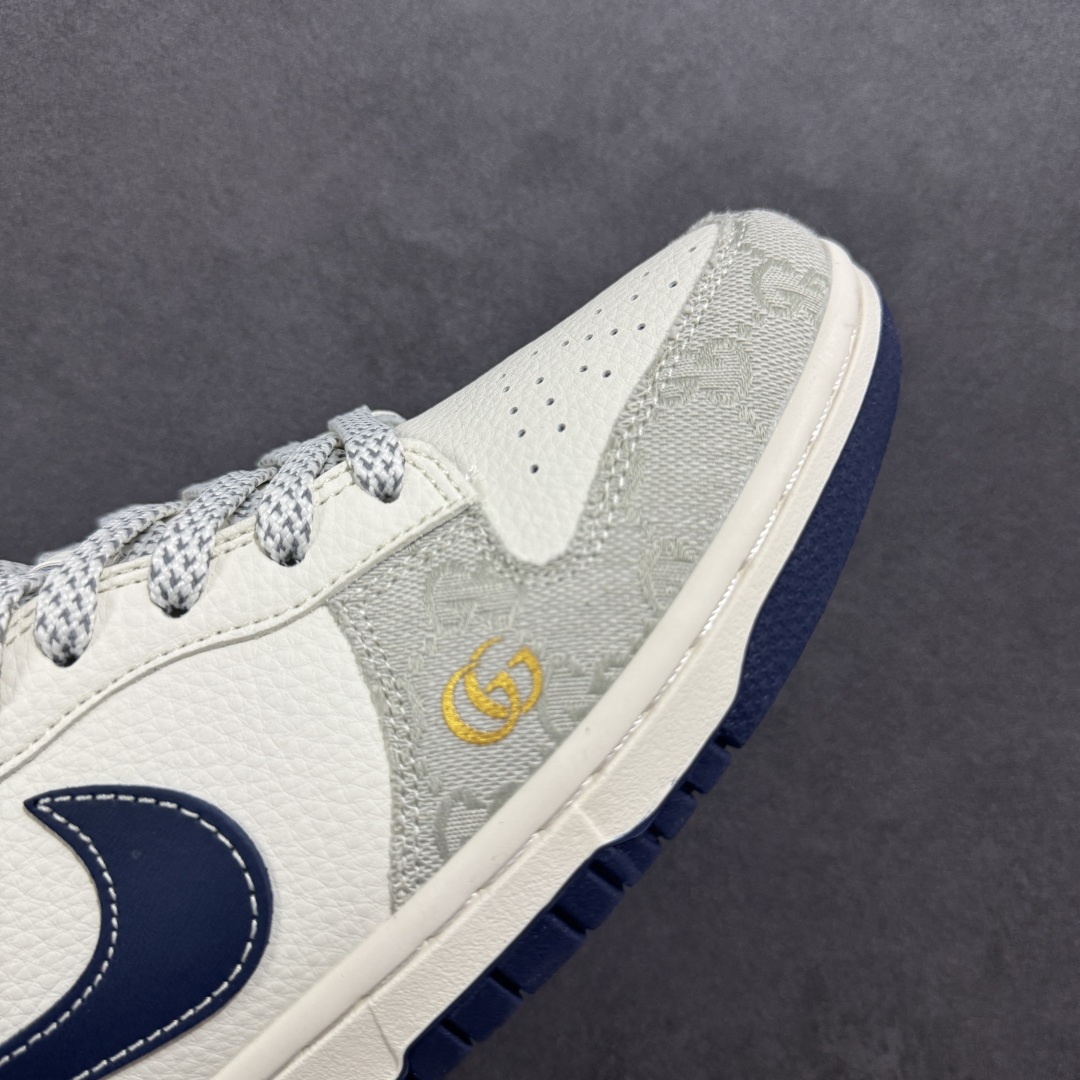  
【定制版】Nike SB Dunk Low 古驰联名 织布蓝勾 周年高端定制 低帮休闲板鞋
#定制
