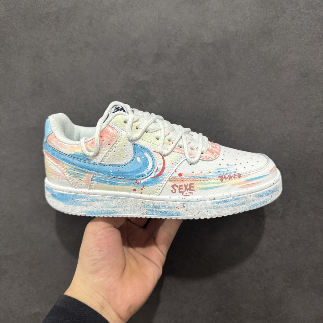 260 【定制版】Nike Court Vision 1 Low “悦动粉” 手绘涂鸦定制板鞋 “悦动粉” DH2987-217