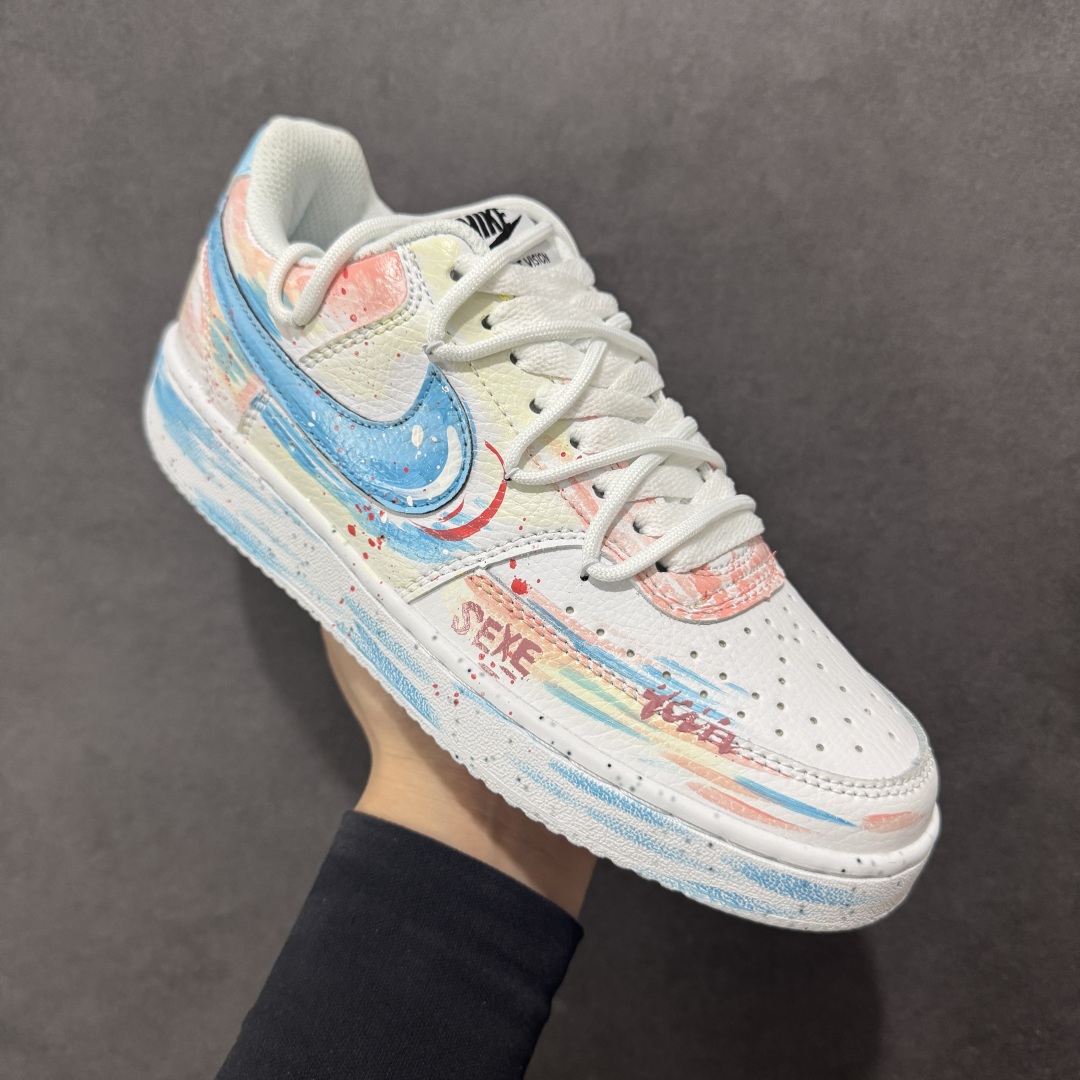 260 【定制版】Nike Court Vision 1 Low “悦动粉” 手绘涂鸦定制板鞋 “悦动粉” DH2987-217