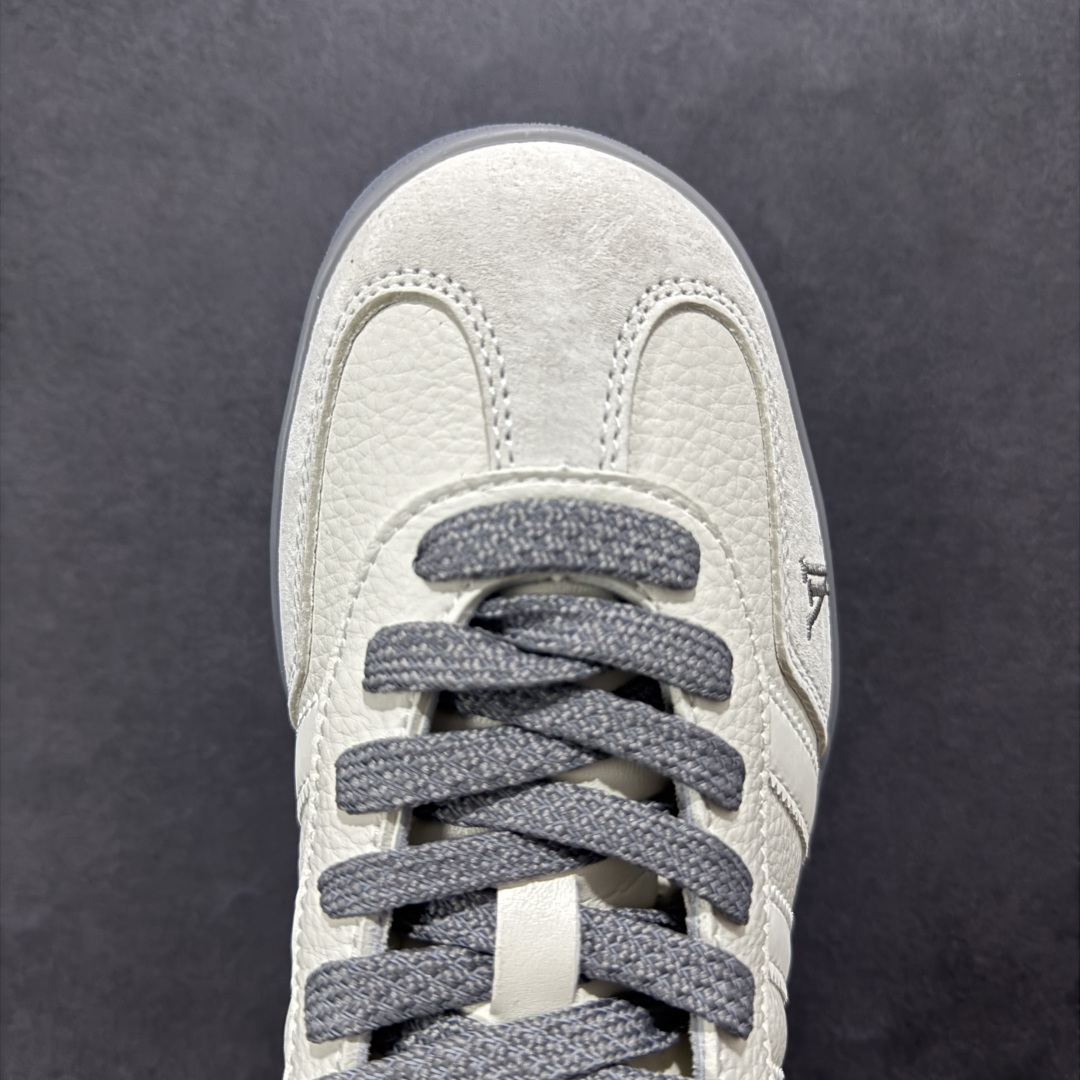 【定制版】adidas Originals Gazelle INdoor x Louis Vuitton 白灰满天星 三叶草休闲防滑耐磨低帮板鞋 DM1234-005