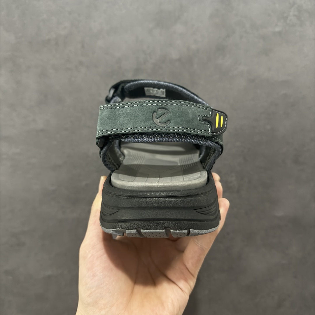 200 ECCO爱步运动凉鞋男款牛皮舒适沙滩凉鞋