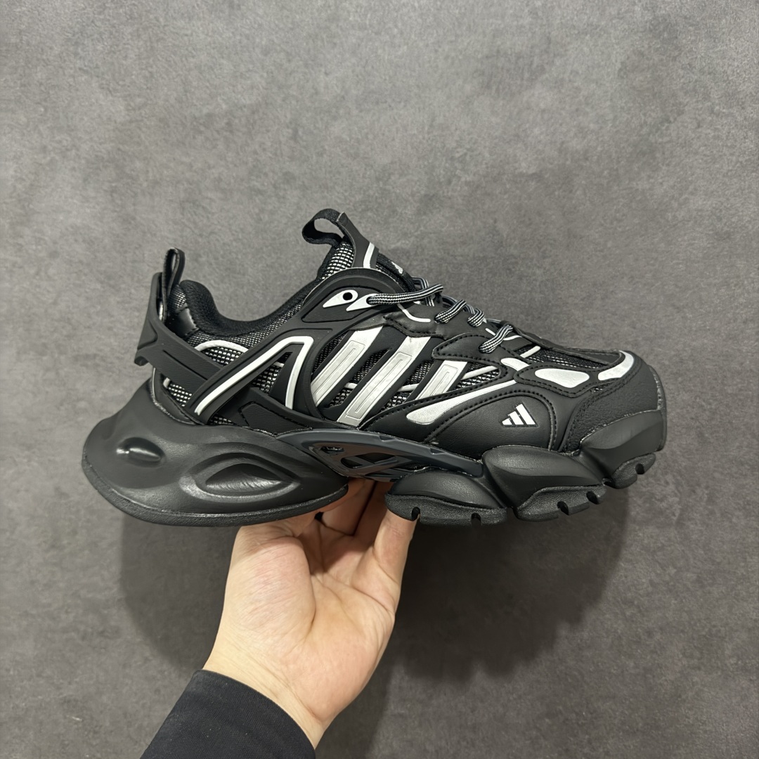 【公司级】AD XLG Runner Deluxe 跑步者豪华版系列低帮厚底增高老爹风复古缓震休闲运动慢跑鞋 JR9173 轻机甲赛博复古休闲运动老爹鞋 原楦纸板数据开发 铸造原味鞋型 耐磨防撕裂面料和RPU后跟结构,皮革鞋面缀有交叉失眠,搭配织物内里,舒适妥帖。双密度大底设计,更具稳定性 尺码:36-45-选品中心