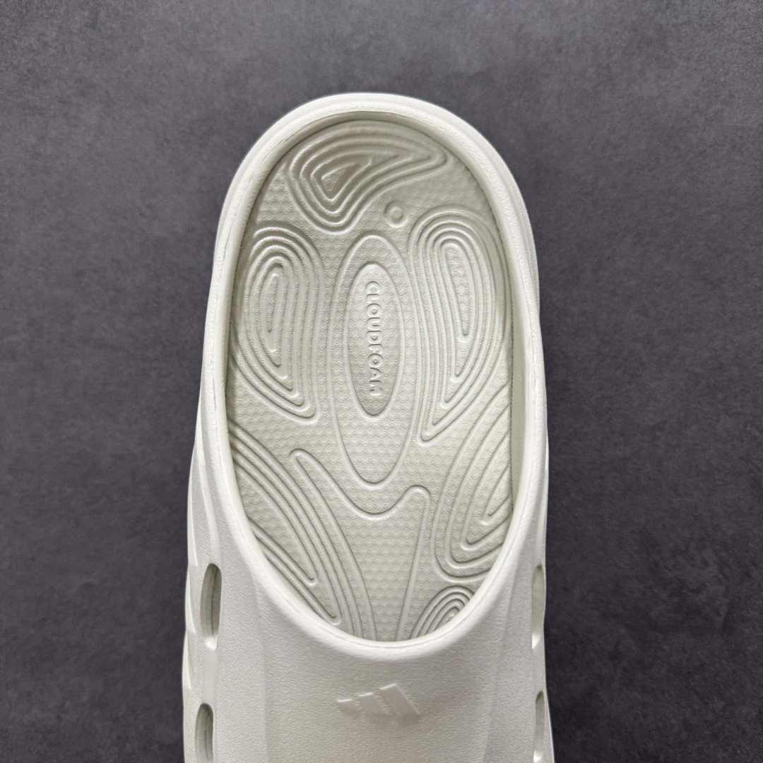 130 阿迪达斯 Adidas 波波凉鞋 OZWAVE CL波波凉鞋 沙滩拖鞋 稳定缓震回弹厚底老爹拖鞋 JR6758