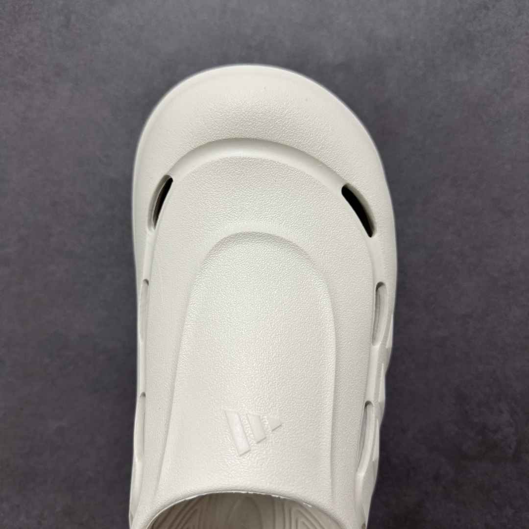 130 阿迪达斯 Adidas 波波凉鞋 OZWAVE CL波波凉鞋 沙滩拖鞋 稳定缓震回弹厚底老爹拖鞋 JR6758