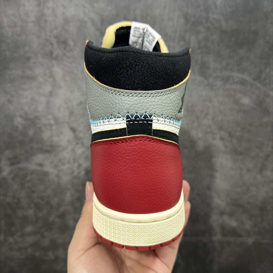 450 【GX纯原版】Union X Air Jordan 1 Retro High NRG 限量联名 黑白红拼接 HV8563-600