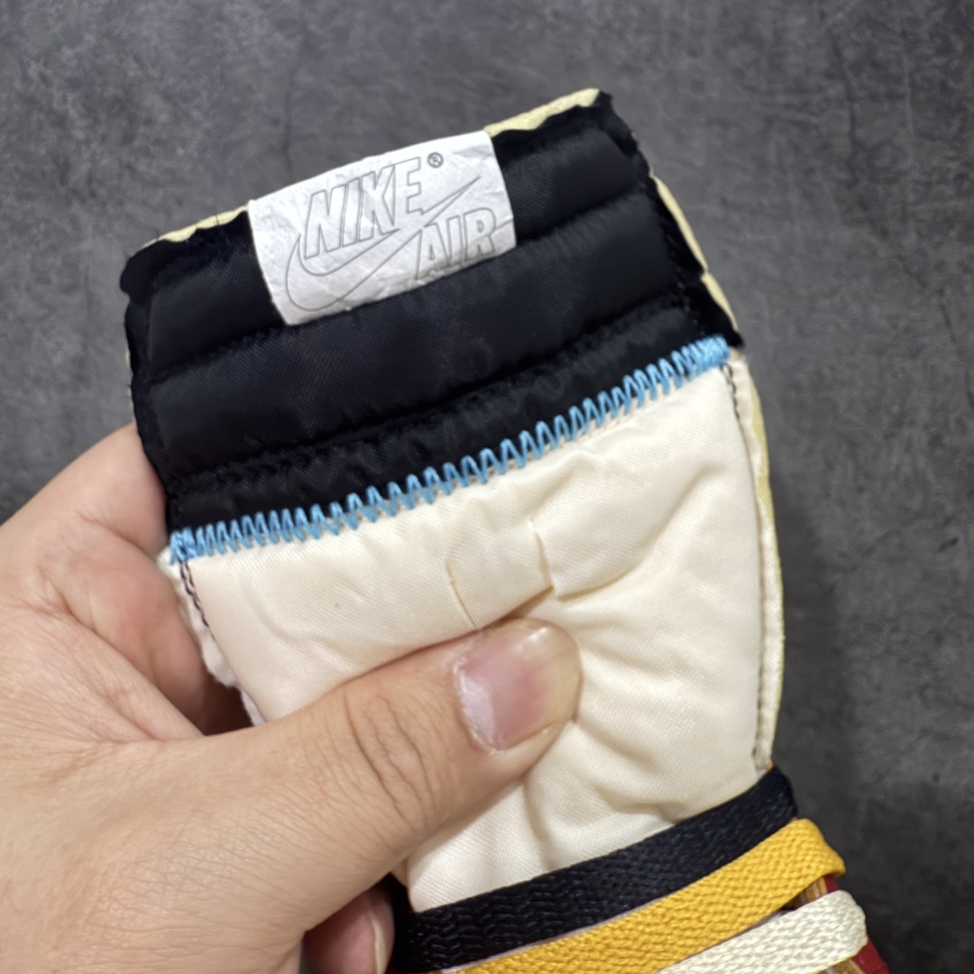 图片[7]-【GX纯原版】Union X Air Jordan 1 Retro High NRG 限量联名 黑白红拼接 实拍首发 货号：HV8563 600 大厂出品 市场第一梯队 唯一可媲美原版 全鞋电脑针车 精确间距匹配 国内顶级头层皮料订染 用料绝不含糊 飞翼3D高频深度立体 全方位比对原鞋 皮料全程玻璃冲刀 冲裁 清洁度完美 工艺方面漏斗收腰 底线拉帮 LOGO立体 小到针眼排布 载片对称 冲孔效果 鞋标规范 鞋垫背胶等等 绝对无敌 尺码：40 40.5 41 42 42.5 43 44 44.5 45 45.5 46 47.5 48.5-选品中心