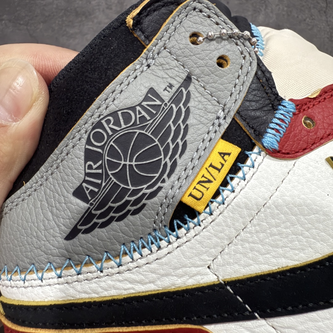 图片[3]-【GX纯原版】Union X Air Jordan 1 Retro High NRG 限量联名 黑白红拼接 实拍首发 货号：HV8563 600 大厂出品 市场第一梯队 唯一可媲美原版 全鞋电脑针车 精确间距匹配 国内顶级头层皮料订染 用料绝不含糊 飞翼3D高频深度立体 全方位比对原鞋 皮料全程玻璃冲刀 冲裁 清洁度完美 工艺方面漏斗收腰 底线拉帮 LOGO立体 小到针眼排布 载片对称 冲孔效果 鞋标规范 鞋垫背胶等等 绝对无敌 尺码：40 40.5 41 42 42.5 43 44 44.5 45 45.5 46 47.5 48.5-选品中心