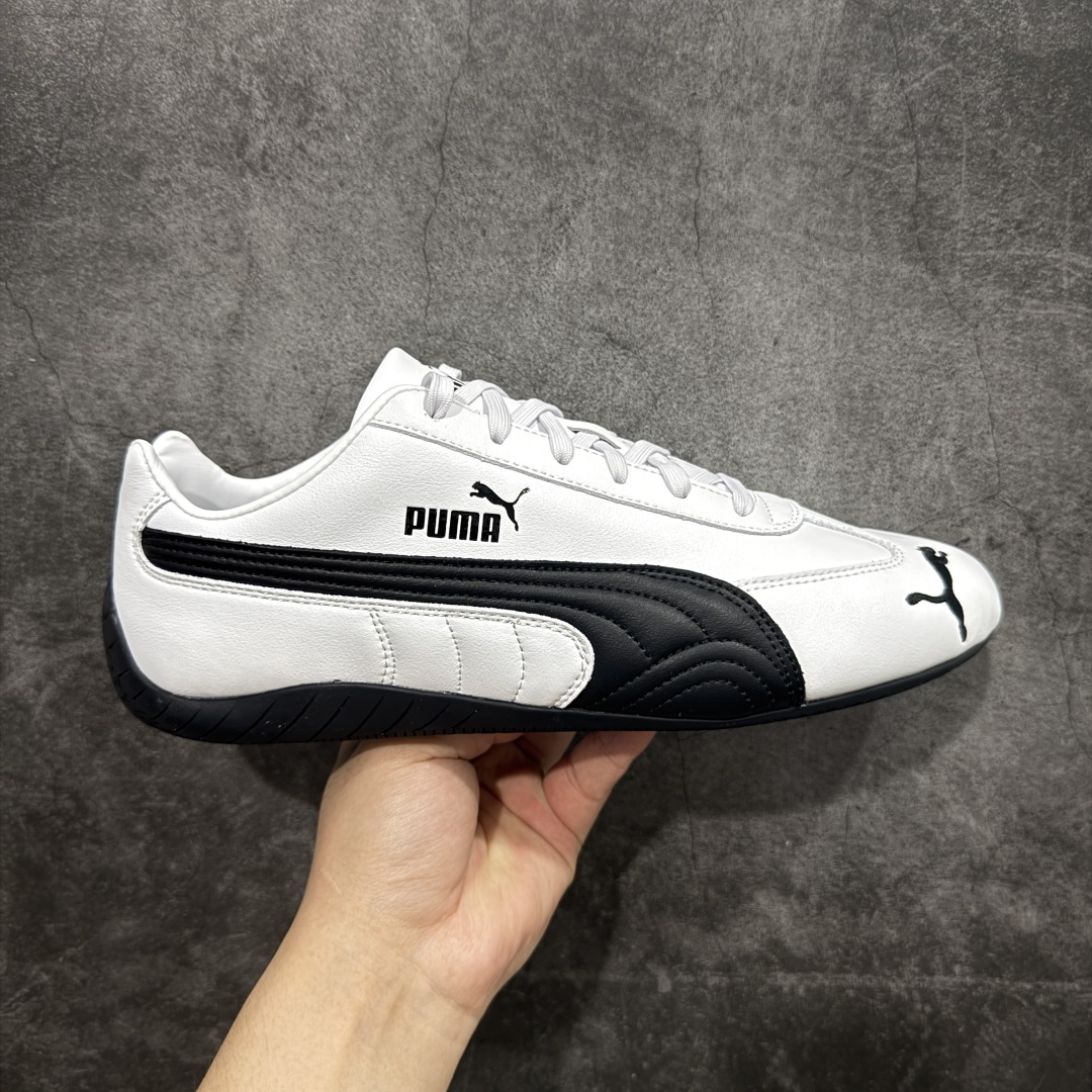 230 【Top纯原版】彪马PUMA Speedcat Archive Speed Cat系列美拉德风 舒适百搭 防滑耐磨 低帮 生活休闲鞋 男女同款 白黑皮面 401603-02