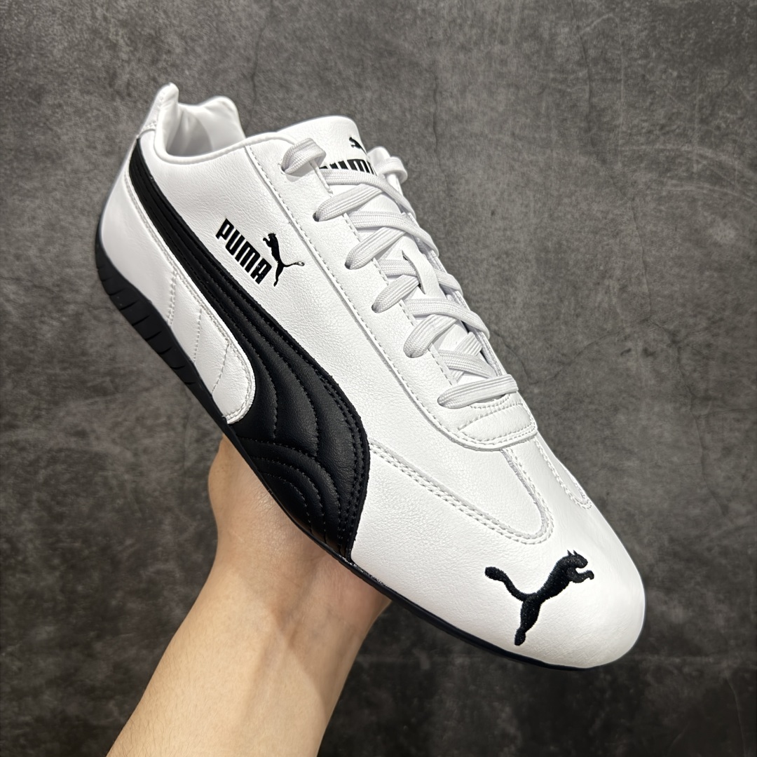 230 【Top纯原版】彪马PUMA Speedcat Archive Speed Cat系列美拉德风 舒适百搭 防滑耐磨 低帮 生活休闲鞋 男女同款 白黑皮面 401603-02