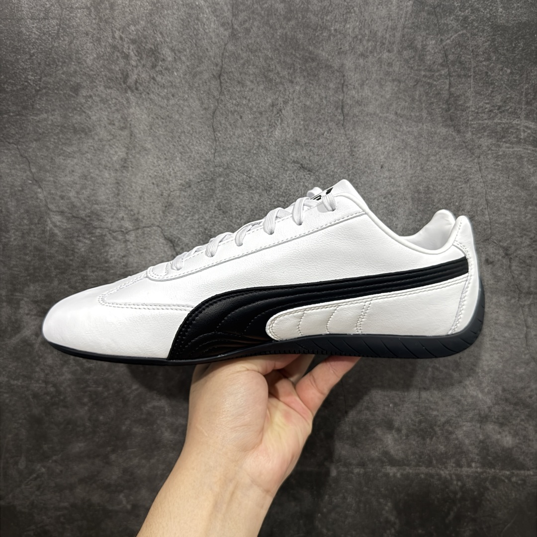 230 【Top纯原版】彪马PUMA Speedcat Archive Speed Cat系列美拉德风 舒适百搭 防滑耐磨 低帮 生活休闲鞋 男女同款 白黑皮面 401603-02