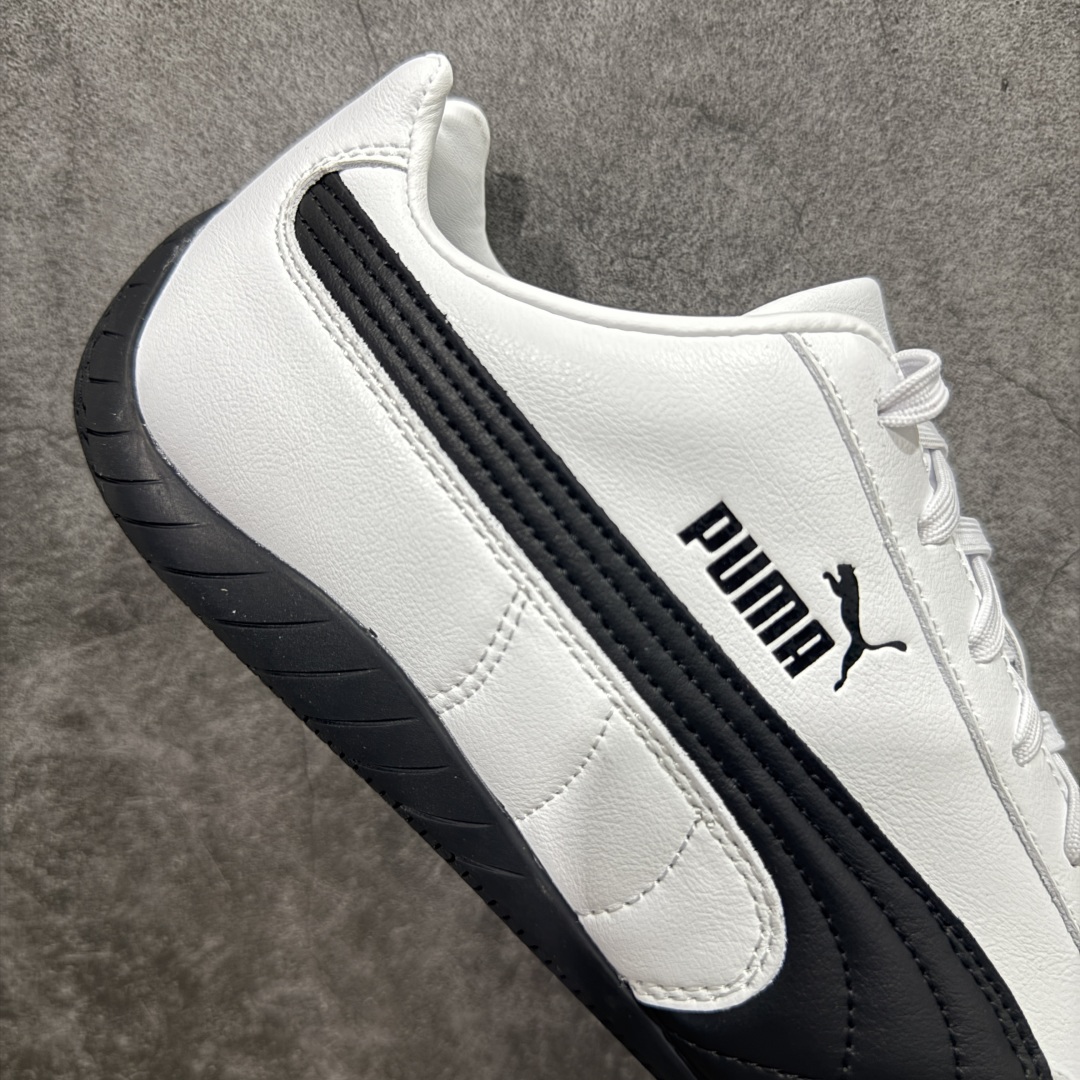 230 【Top纯原版】彪马PUMA Speedcat Archive Speed Cat系列美拉德风 舒适百搭 防滑耐磨 低帮 生活休闲鞋 男女同款 白黑皮面 401603-02
