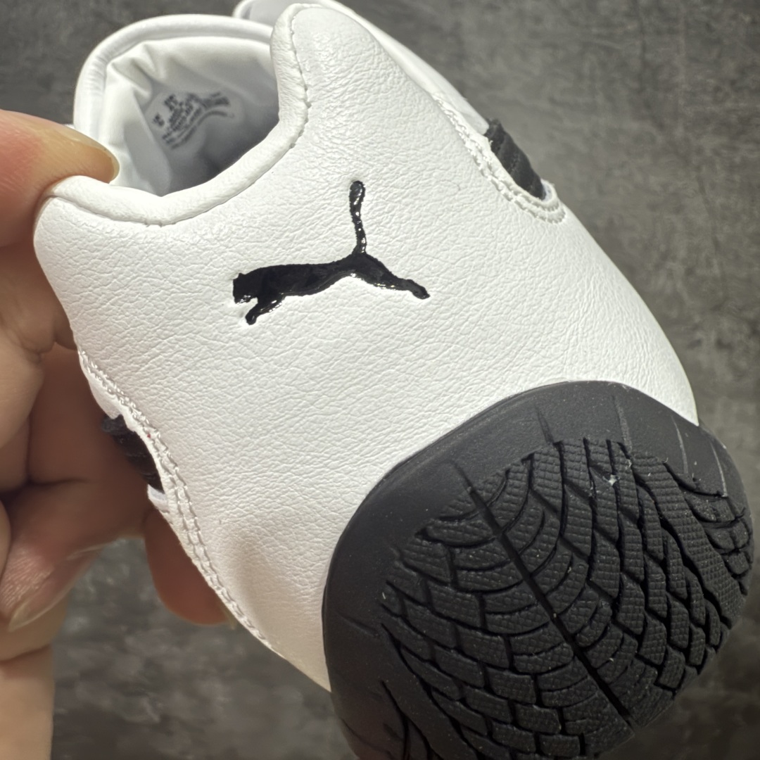 图片[2]-【Top纯原版】彪马PUMA Speedcat Archive Speed Cat系列美拉德风 舒适百搭 防滑耐磨 低帮 生活休闲鞋 男女同款 白黑皮面 401603-02 目前市场最优版本 无论是版型 细节 烫金走线 完全碾压市场任意版本 欢迎对比🆚 工厂耗时3个月开发 原装档案原数据纸版楦型 采用固色翻毛皮鞋面材质(正确二次成型\’猛帮\’成型工艺🆚区别市面版本!!) 外置原数据开发轻量耐磨橡胶大底💪🏻 全球知名运动品牌PUMA宝马赛车系列 融合了宝马车队的标志性配色 以趣味十足又前卫复古的设计引领潮流 将赛道精神融入街头时尚 开启前卫竞速之旅 主打前卫复古风 Roma鞋款的鞋侧以复古的流线造型 缀以宝马经典Logo 巧妙吸睛 而Speedcat鞋款以亮眼三色条纹元素缀以舒适鞋面 赋予了独特的个性美学 演绎赛车的无尽能量 尺码：36-45-选品中心
